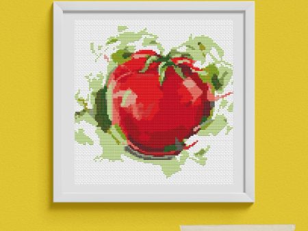 Succulent Tomato Cross Stitch Pattern Online now