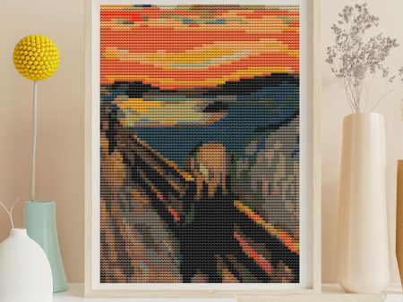 The Scream Mini Cross Stitch Kit For Sale