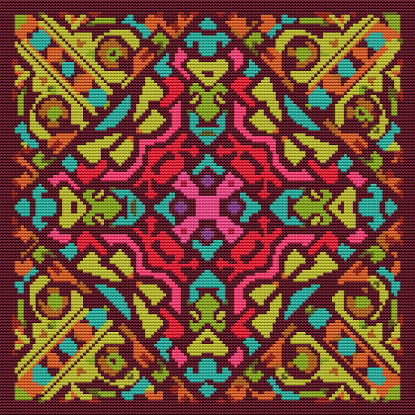 Joy Mandala Cross Stitch Kit Online now