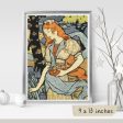 Woman Gathering Flowers Cross Stitch Pattern For Sale