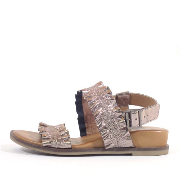 Roche Ruched Leather Sandals Online Sale