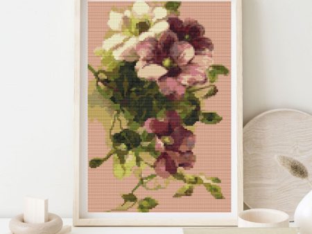 Clematis Cross Stitch Kit Fashion