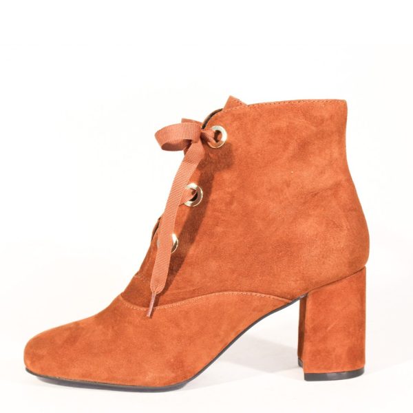 Flynn Suede Lace-Up Booties Online now