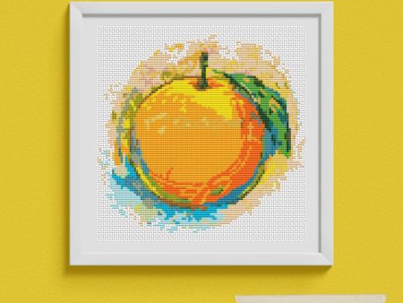 Very Orange Cross Stitch Pattern Hot on Sale