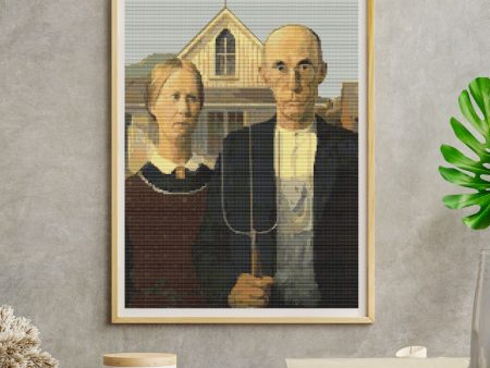 American Gothic Cross Stitch Kit For Discount