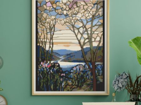 Magnolia and Irises Cross Stitch Kit For Cheap