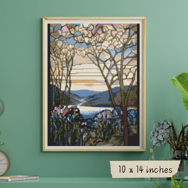 Magnolia and Irises Cross Stitch Kit For Cheap