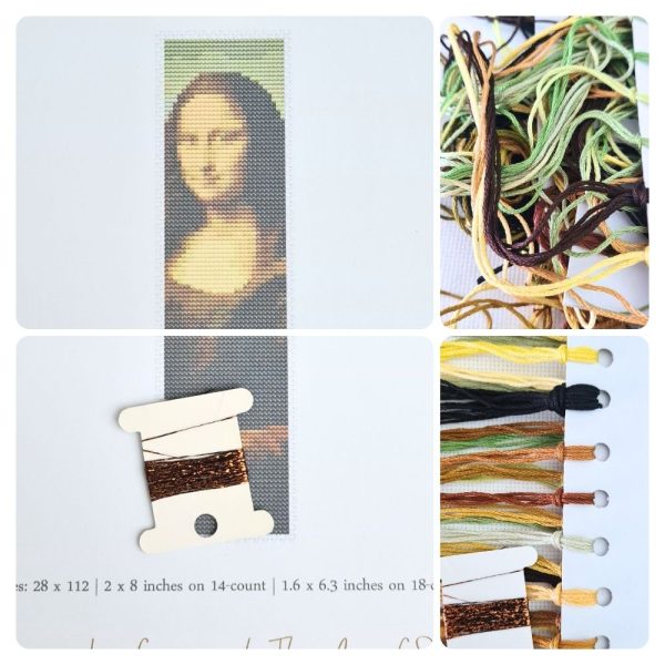 Mona Lisa Bookmark Cross Stitch Kit Discount