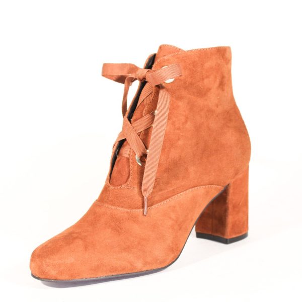 Flynn Suede Lace-Up Booties Online now