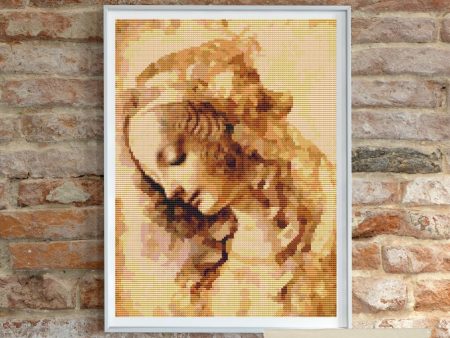 A Woman s Head Cross Stitch Kit Discount