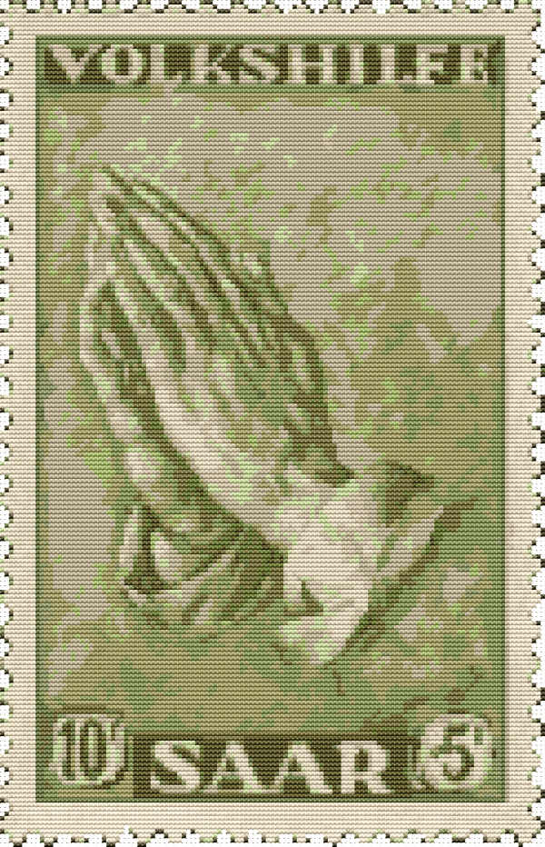 Praying Hands First Issue Stamp Cross Stitch Kit Discount