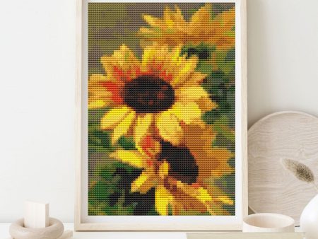 Sunflowers Mini Cross Stitch Kit Hot on Sale