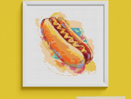 Relish the Hot Dog Cross Stitch Pattern Sale