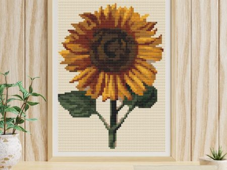 Sunflower Mini Cross Stitch Kit Fashion