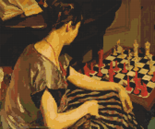 The Chess Board Cross Stitch Pattern Supply