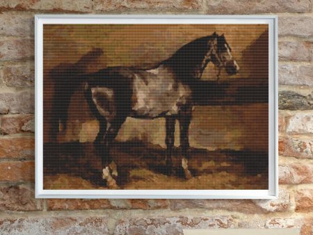 Gray Horse Cross Stitch Pattern Online now