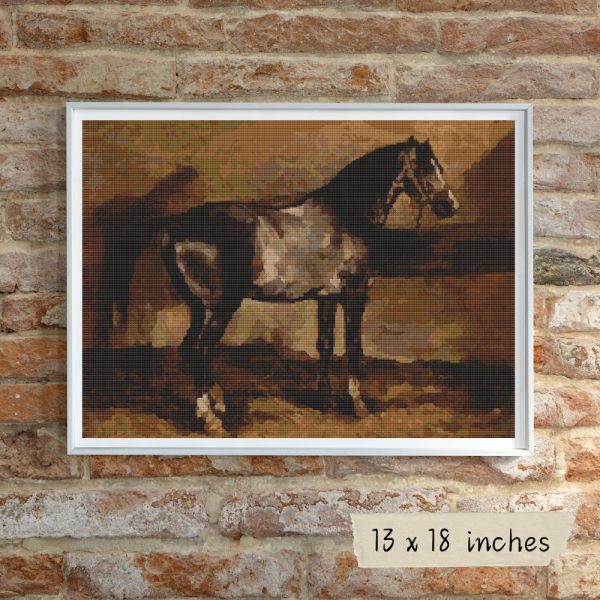 Gray Horse Cross Stitch Pattern Online now