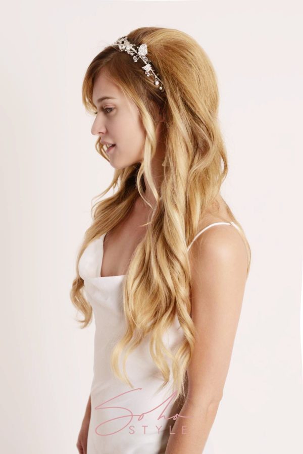 Crystal Bridal Hair Crown Vine Online