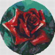 The Red Rose Cross Stitch Pattern Online Hot Sale