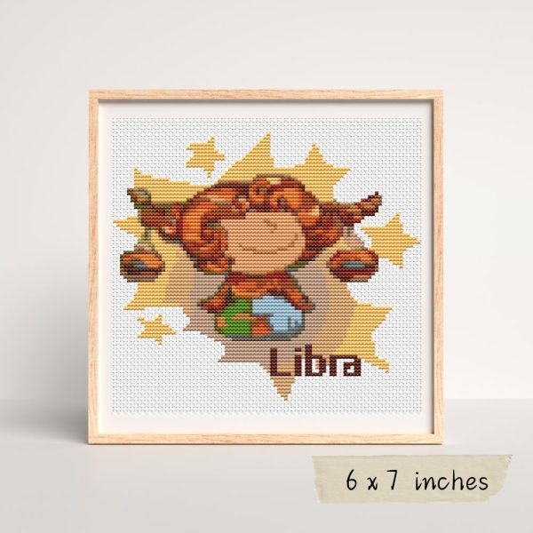 Libra Cross Stitch Pattern For Cheap