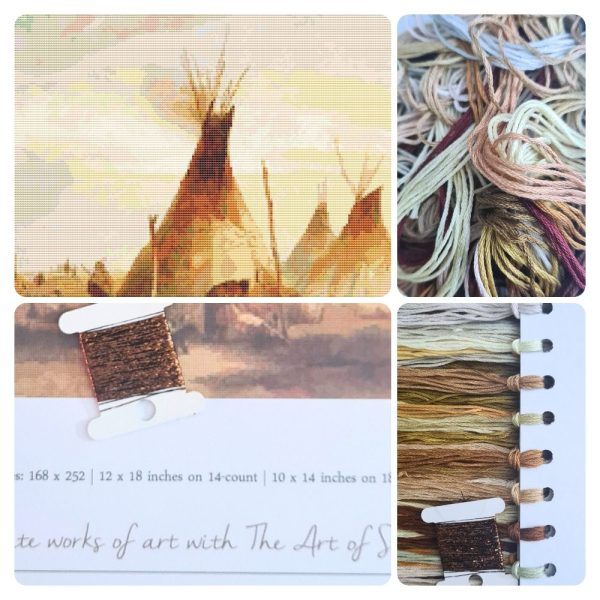 Sioux Teepee Cross Stitch Kit Supply