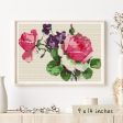 Pink Roses Cross Stitch Kit For Discount