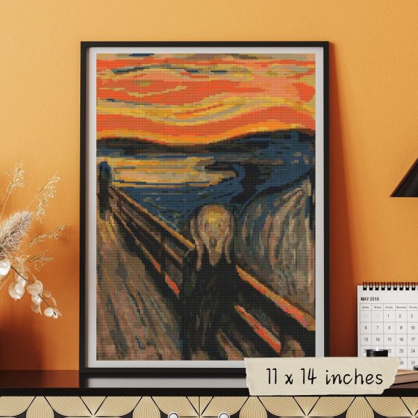 The Scream Cross Stitch Pattern Cheap