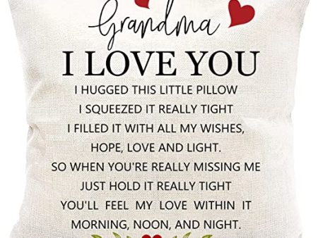 Grandma I Love You Pillow Hot on Sale