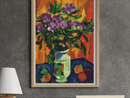 Still Life with Peonies in a Vase Cross Stitch Kit Fashion