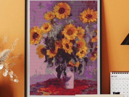 Sunflowers Cross Stitch Kit Online Hot Sale