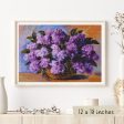 Lilacs in a Vase Cross Stitch Kit Hot on Sale