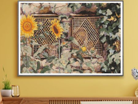 Behold He Standeth Behind Our Wall Cross Stitch Kit For Cheap