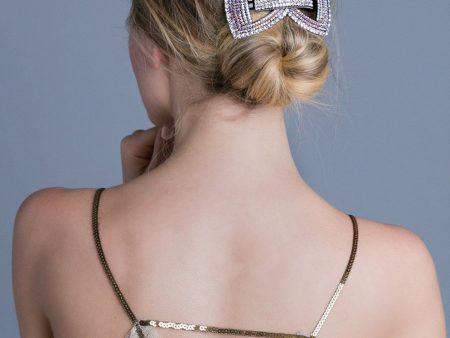 Tuxedo Hair Bow Tie Barrette Online