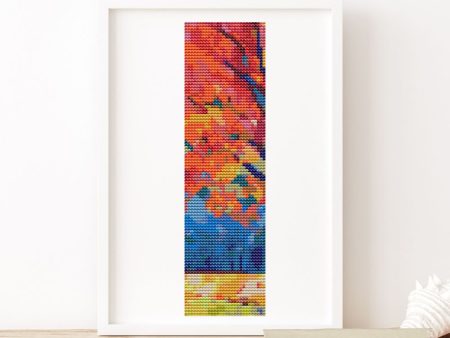 The Colors of Autumn Bookmark Cross Stitch Kit Supply