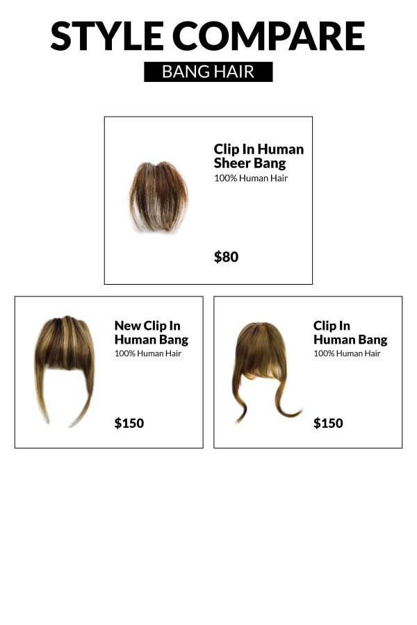 Human Hair Clip-In Sheer Bang Extension Online Sale