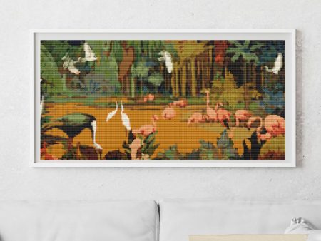 Jungle Scene Cross Stitch Kit For Cheap