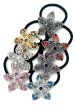 Flower Crystal Petal Ponytail holder Supply