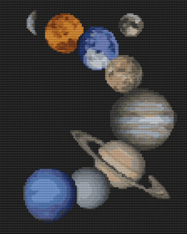 Solar System Cross Stitch Kit Discount