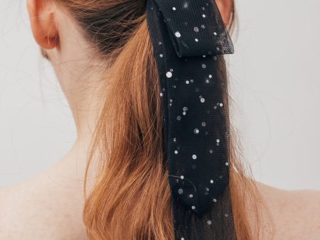 Traditional Korean Style dotty Ribbon Ponytail Holder Online