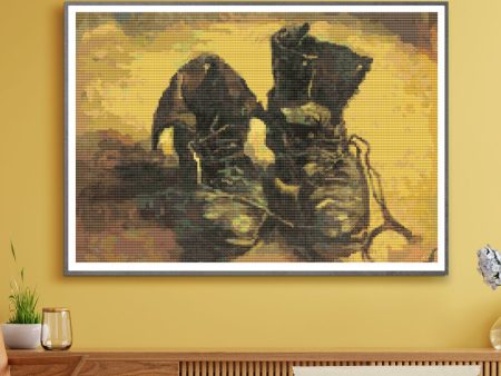 A Pair of Shoes Cross Stitch Pattern Fashion