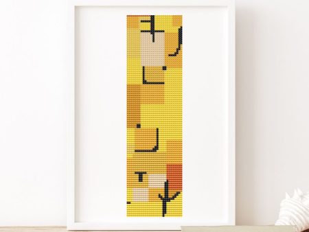 Characters in Yellow Bookmark Cross Stitch Kit Online Hot Sale