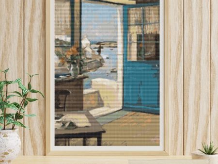 The Blue Door Cross Stitch Kit Cheap