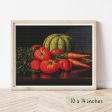 Still Life with Cantaloupe, Tomatoes, and Carrots Cross Stitch Kit Discount