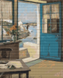 The Blue Door Cross Stitch Kit Cheap