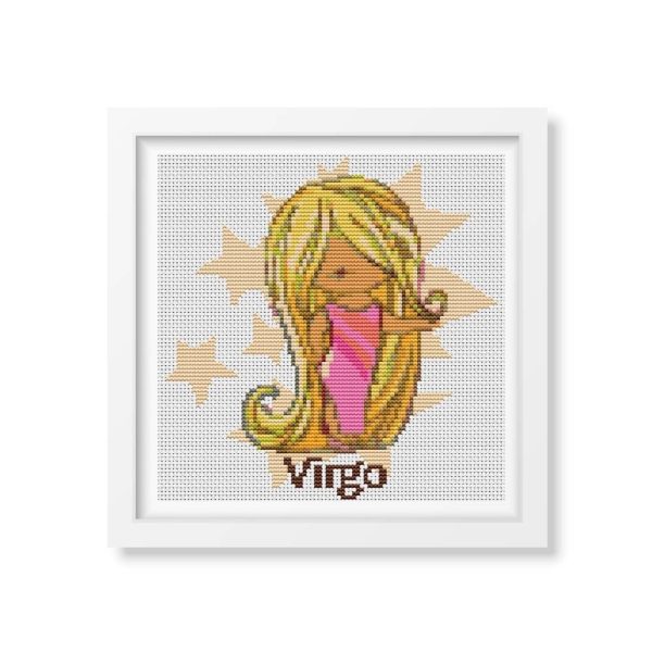 Virgo Cross Stitch Pattern Supply