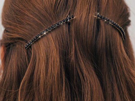 Crystal Long Slender Hair Barrette Clip Supply