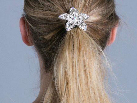 Flower Crystal Petal Ponytail holder Supply