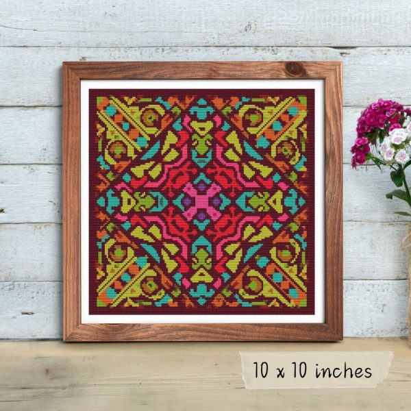 Joy Mandala Cross Stitch Kit Online now