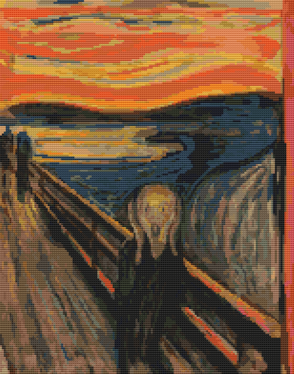 The Scream Cross Stitch Pattern Cheap