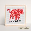 Year of the Ox Cross Stitch Pattern Online Sale